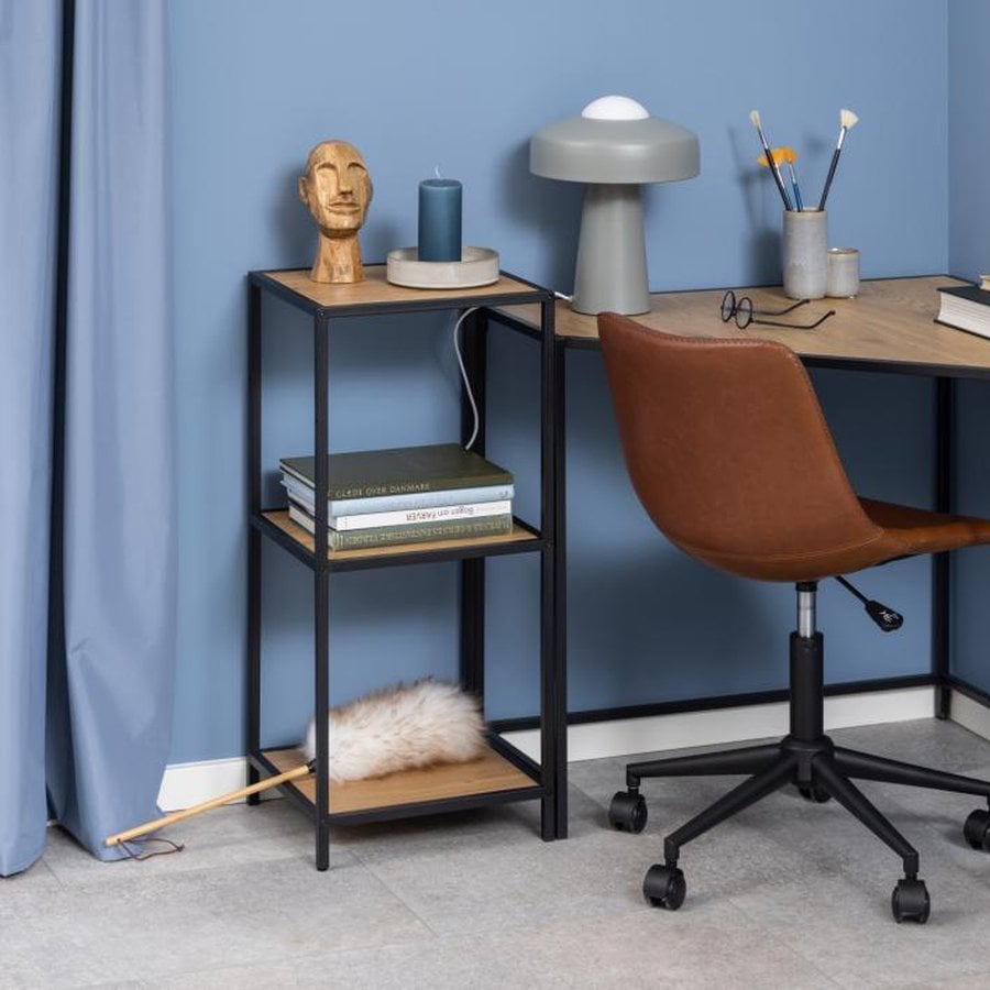 miljoe-seaford-reol-i-vild-eg-mdf-stel-i-sort-stl-fra-actona-bdh-35x37x825-cm-0000080036-3 Seaford Reol Vild Eg Mdf Stel