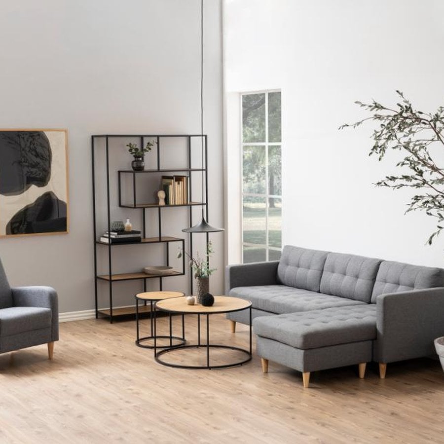 Seaford Sofabord Vild Eg Egetræ Stel