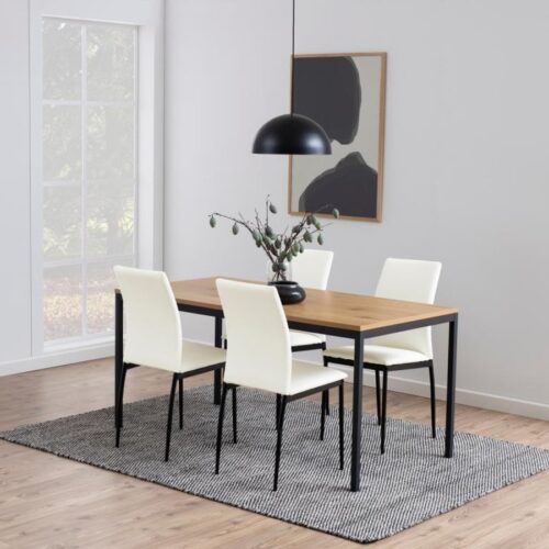 Seaford Spisebord Vild Eg Melamin Stel
