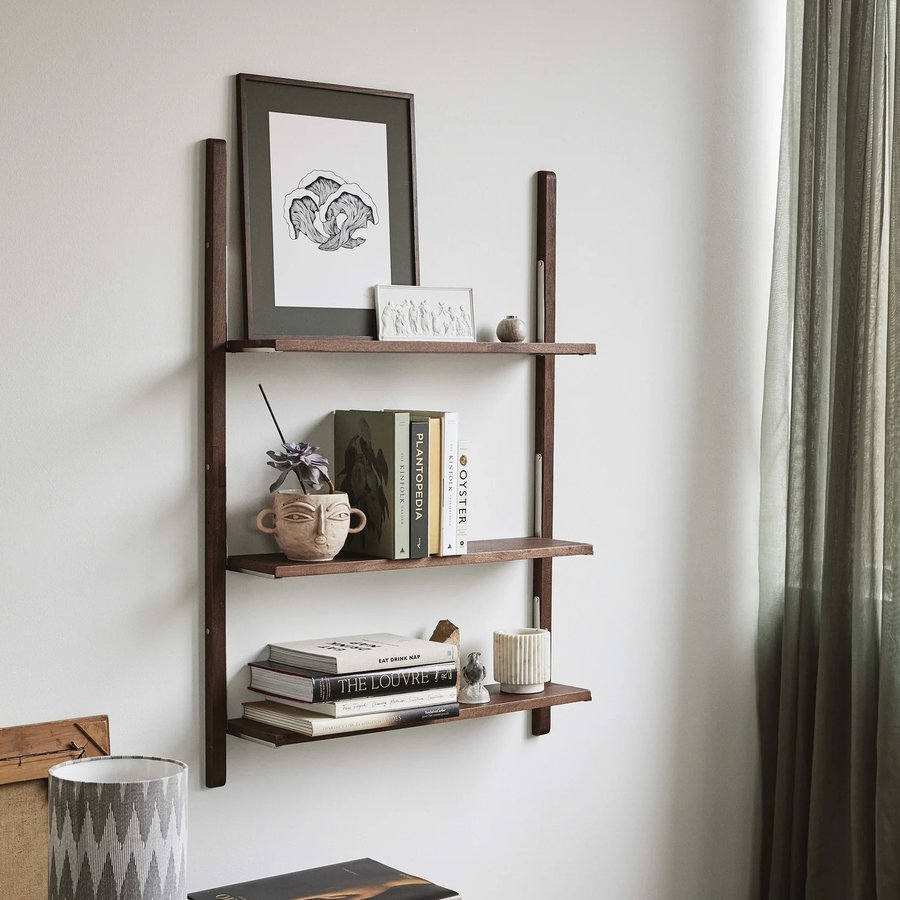 SINCA Hylde i Mangotræ fra Nordal | 3 Hylder | 86x20x126 cm hos uniquebeds, home & living - Billede 4