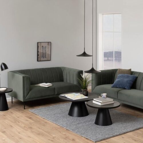 Soli Sofabord Sort Keramik Stel Sort