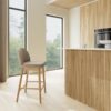 Sophia Counterstol Beige Stof Fodstøtte Stel