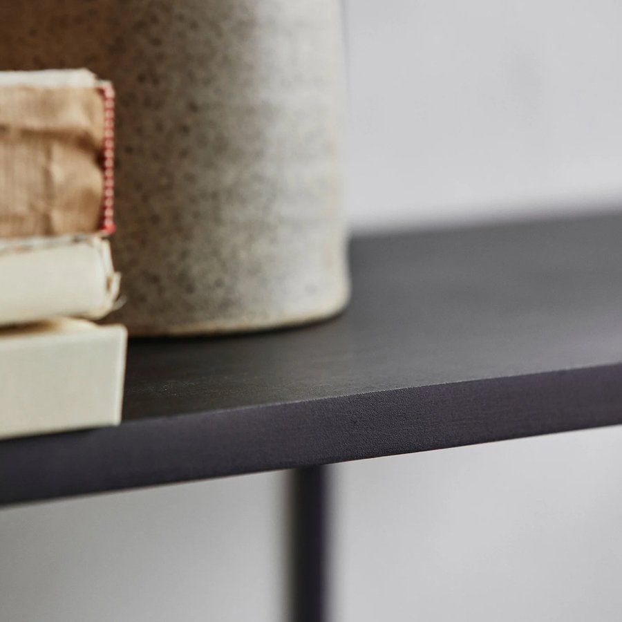 TANO Hylde i Sort MDF med Sort Metal Beslag fra Nordal | 90x22,5x24 cm hos uniquebeds, home & living - Billede 3