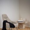 Texas Hvilestol Beige Stof Stel Sort