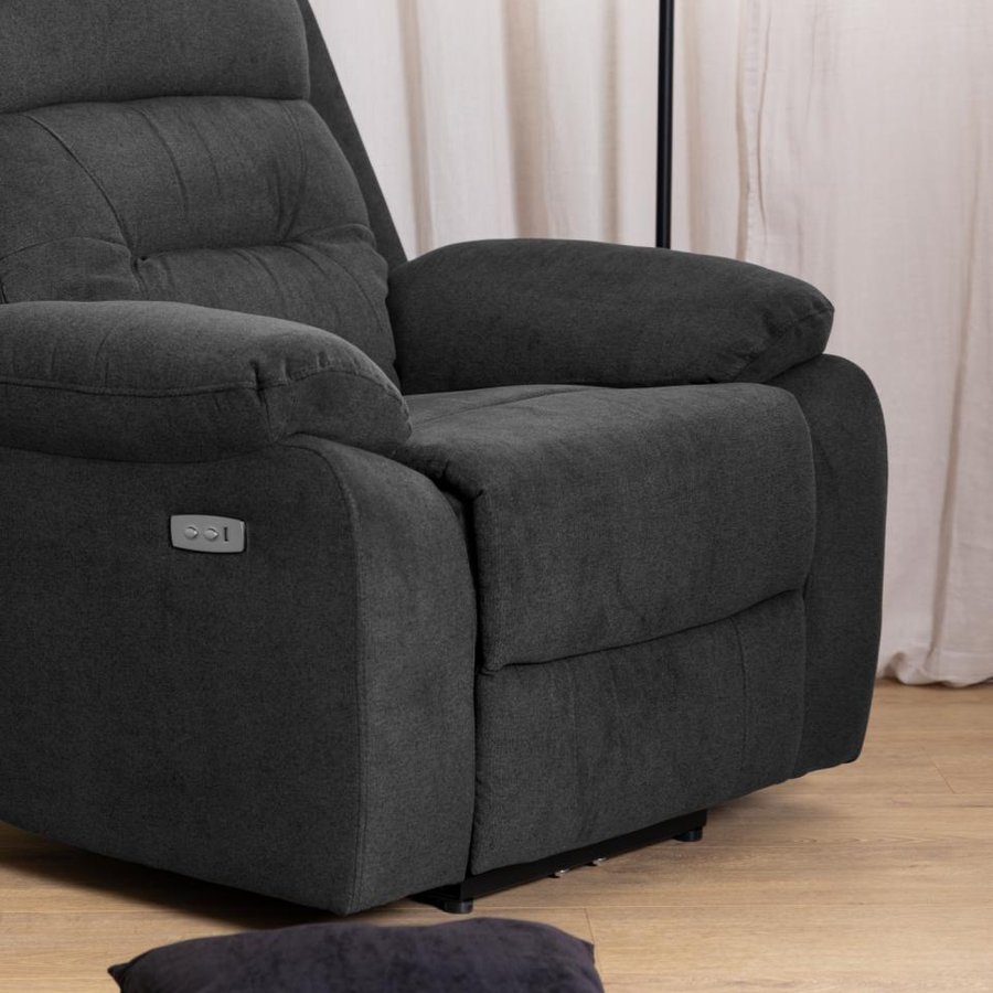 Vansbro Recliner Mørkegrå Stof C Stik