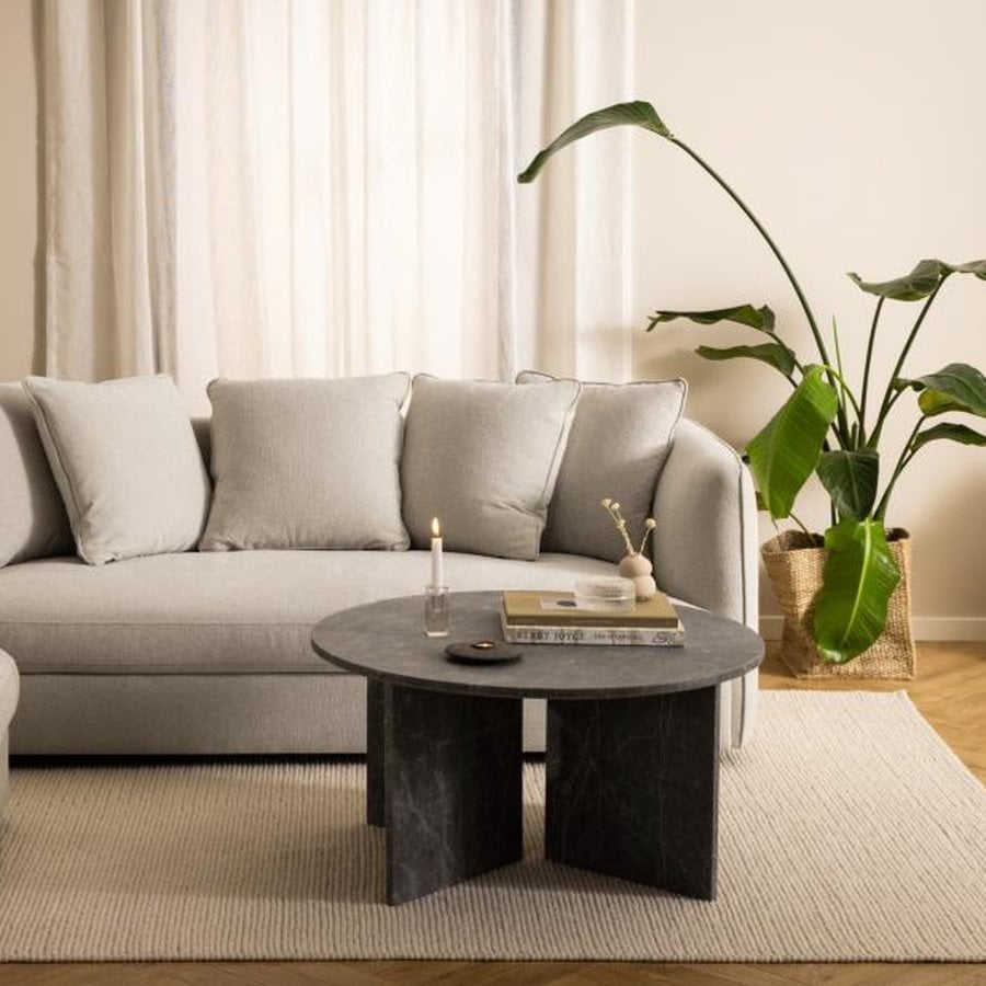Vega Runde Sofabord Brun Marron Marmor