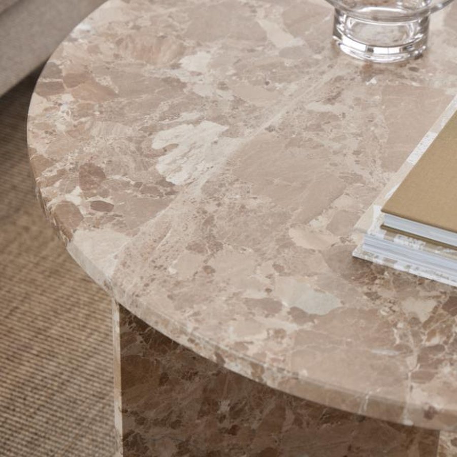 Vega Sofabord Latte Marmor Actona Cm