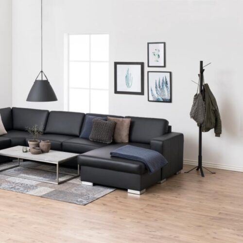 Vinson Stumtjener Mat Sort Stål Asymmetrisk