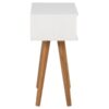 Mitra Natbord Hvid Mdf Stel Eg