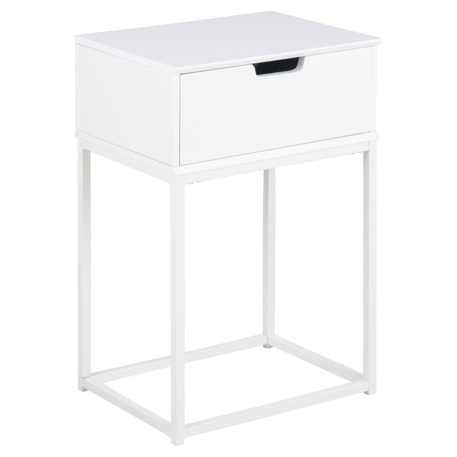 Mitra Natbord Hvid Mdf Stel Hvid