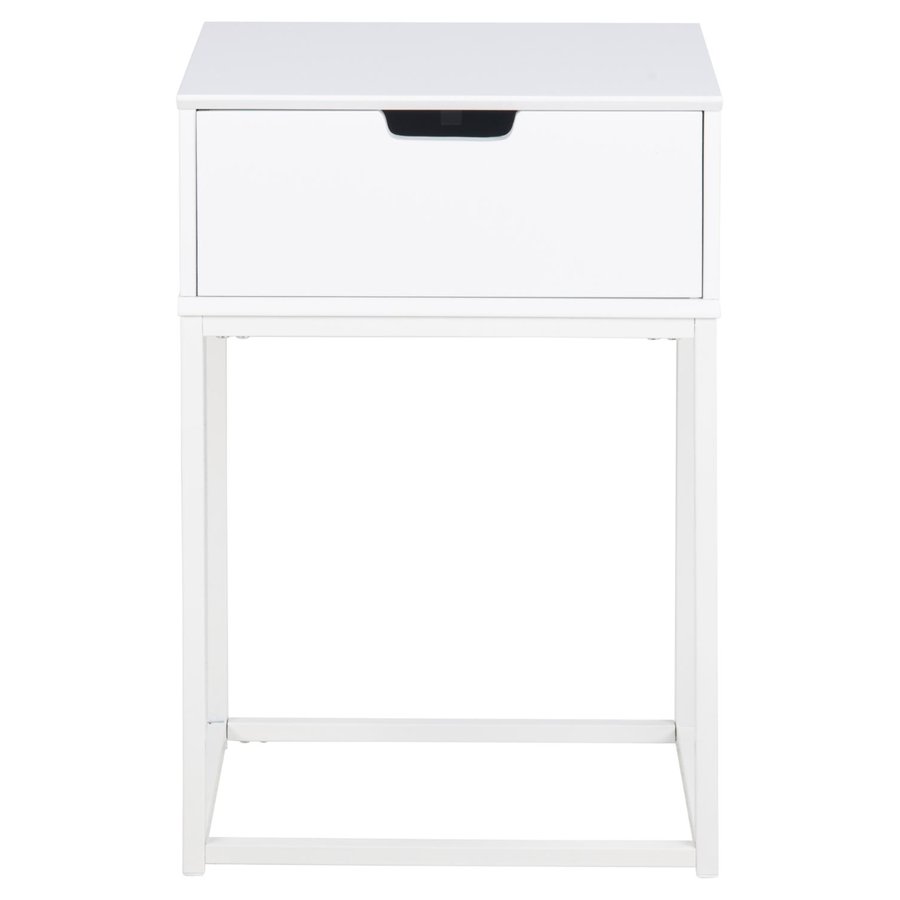 Mitra Natbord Hvid Mdf Stel Hvid