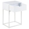 Mitra Natbord Hvid Mdf Stel Hvid