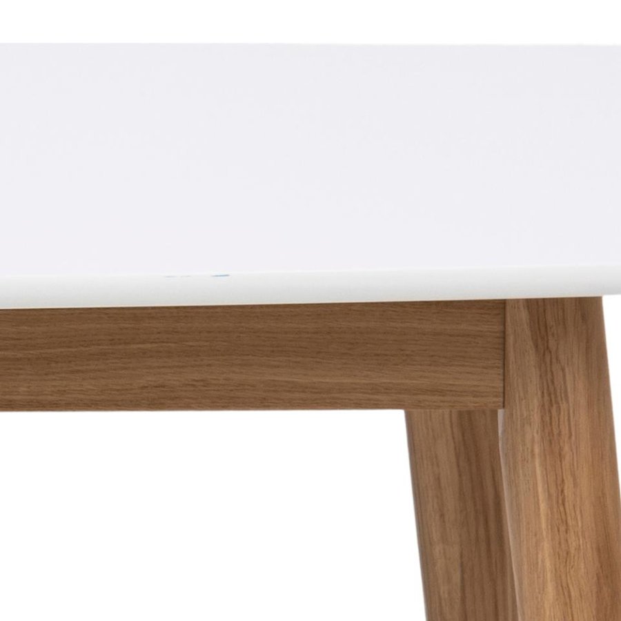 Nagano Rektangulært Spisebord Hvid Mdf Stel