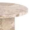 Naxos Hjørnebord Latte Marmor Stel Latte
