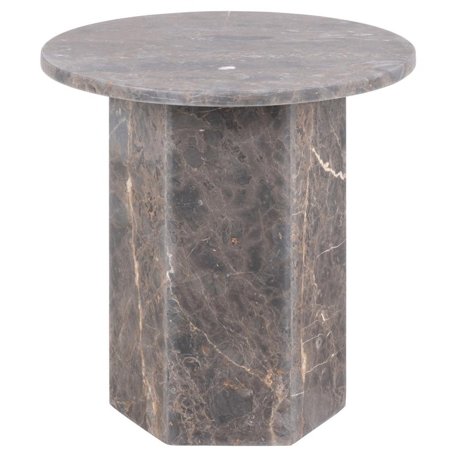 Naxos Hjørnebord Mat Brun Marron Marmor