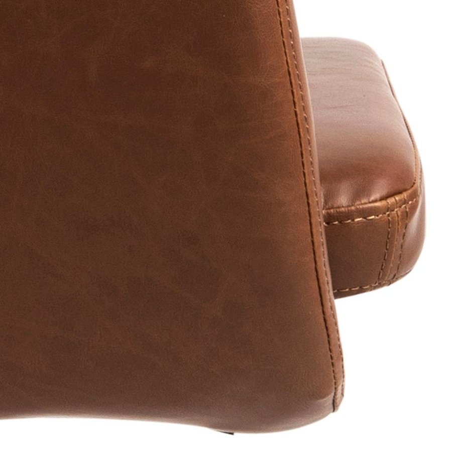 nora-skrivebordsstol-i-cognac-lderlook-med-armln-og-stel-i-sort-stl-fr-0000086938-8 Nora Skrivebordsstol Cognac Læderlook Armlæn Stel