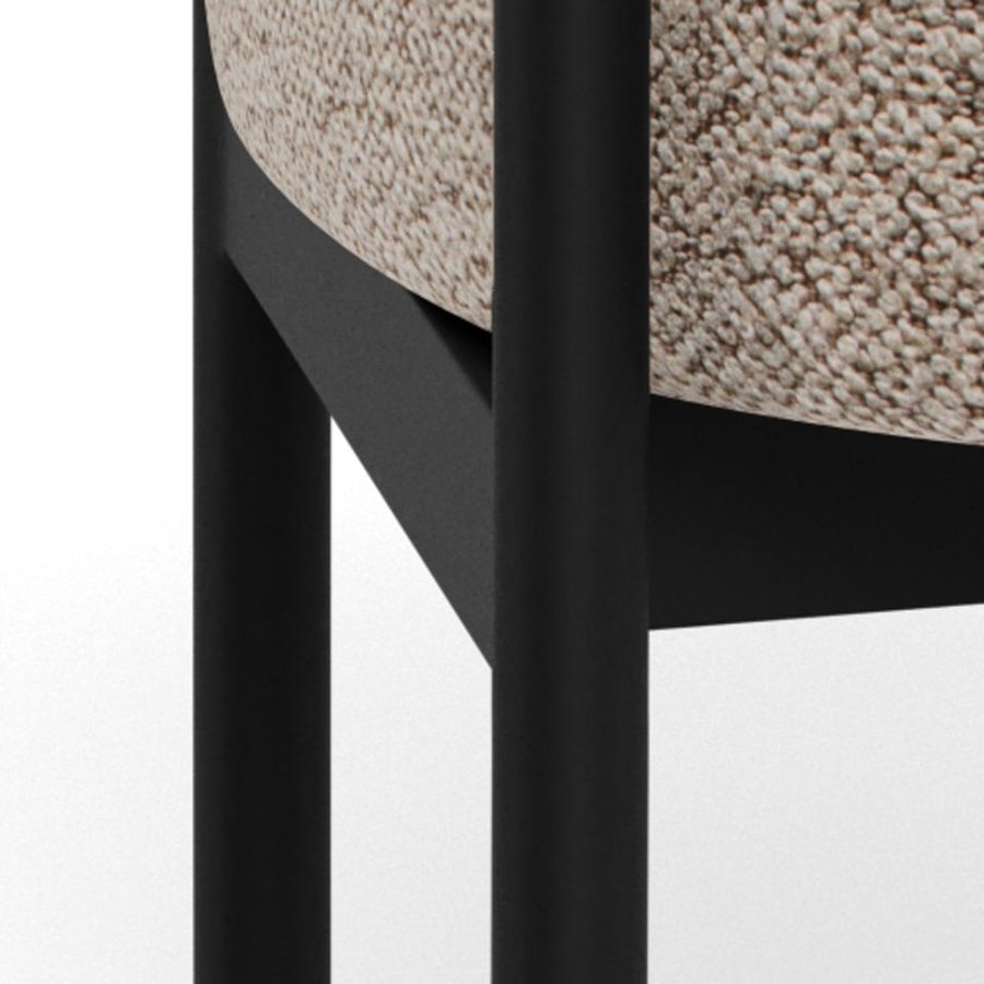 Oakfield Lounge Stol Beige Stof Armlæn