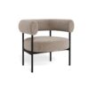 Oakfield Lounge Stol Beige Stof Armlæn