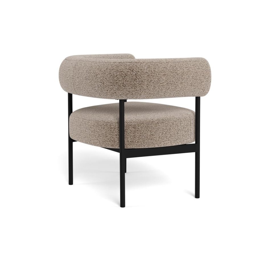 Oakfield Lounge Stol Beige Stof Armlæn