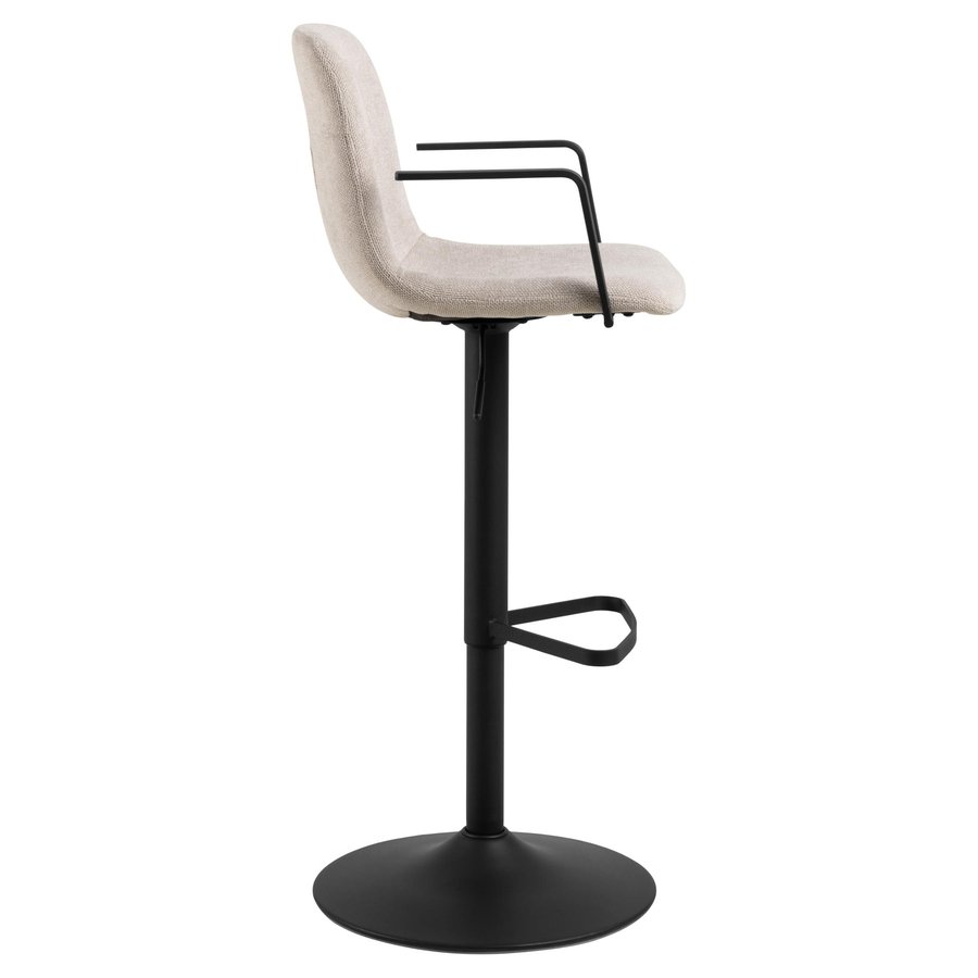 Pablo Barstol Beige Stof Drejefunktion Fodstøtte
