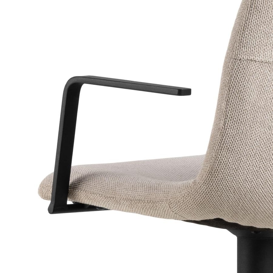 Pablo Barstol Beige Stof Drejefunktion Fodstøtte