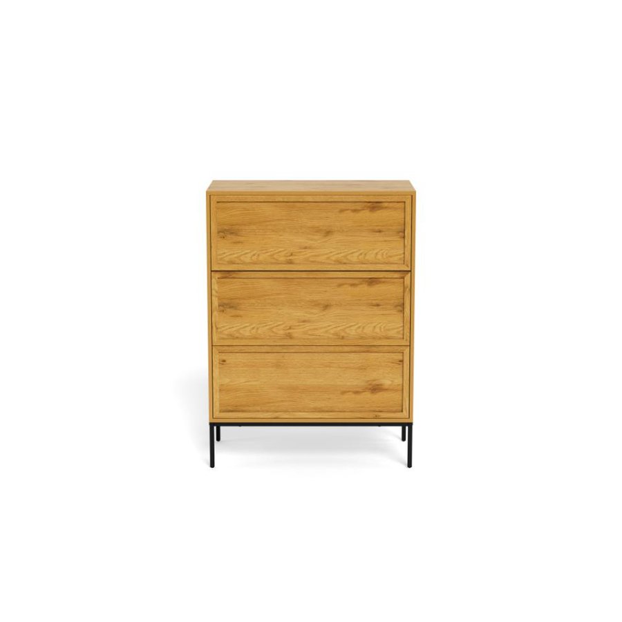 Palmdale Kommode Mat Vild Eg Melamin