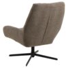 Paris Hvilestol Taupe Stof Drejefunktion Stel