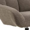 Paris Hvilestol Taupe Stof Drejefunktion Stel