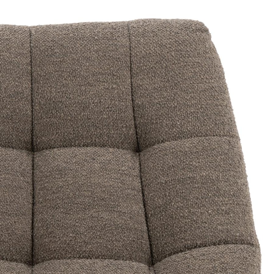 Paris Hvilestol Taupe Stof Drejefunktion Stel