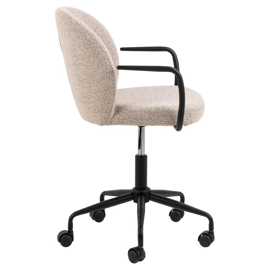Patricia Skrivebordsstol Beige Stof Armlæn Stjernet