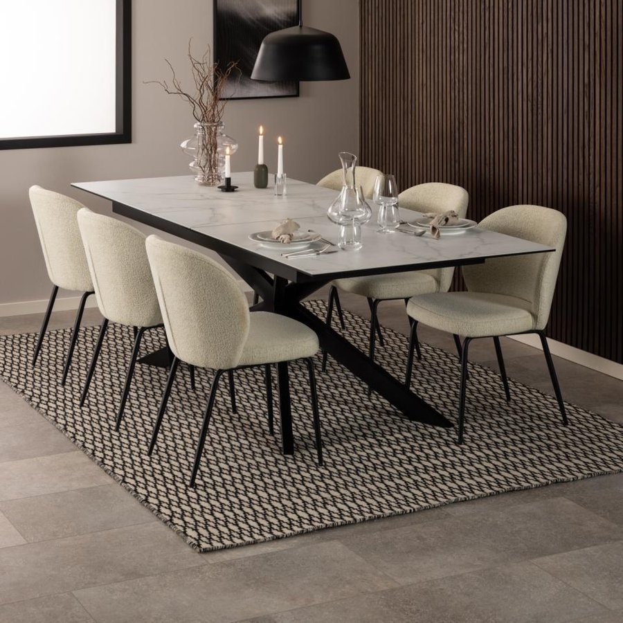 patricia-spisebordsstol-i-cremesort-fra-actona-52x575x82cm-0000098232-3 Patricia Spisebordsstol Creme Sort Actona