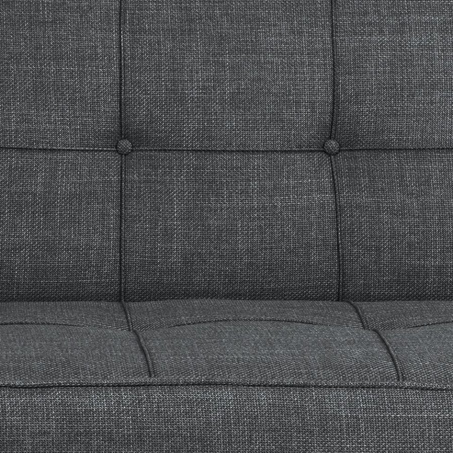 Perugia Sovesofa Mørkegrå Stof Delt Ryglæn