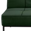 Perugia Sovesofa Skovgrøn Stof Click Clack