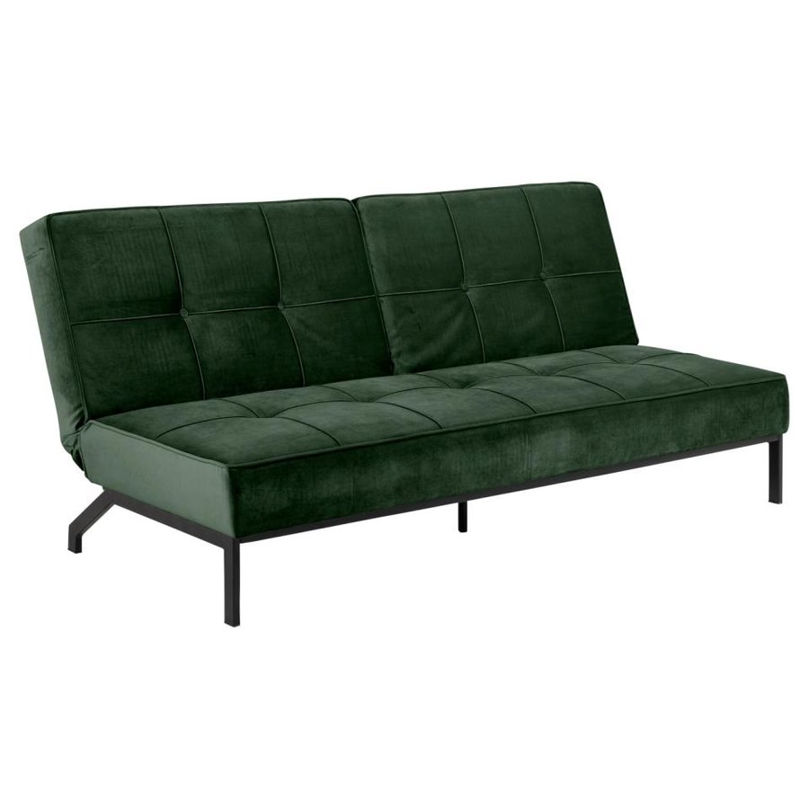Perugia Sovesofa Skovgrøn Stof Click Clack