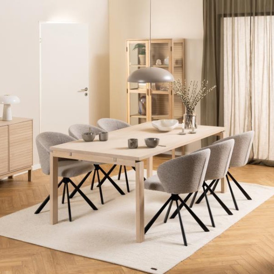 Pippa Spisebordsstol Beige Stof Felt Syning