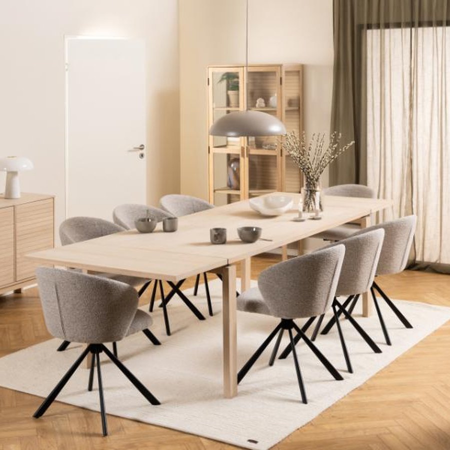 Pippa Spisebordsstol Beige Stof Felt Syning