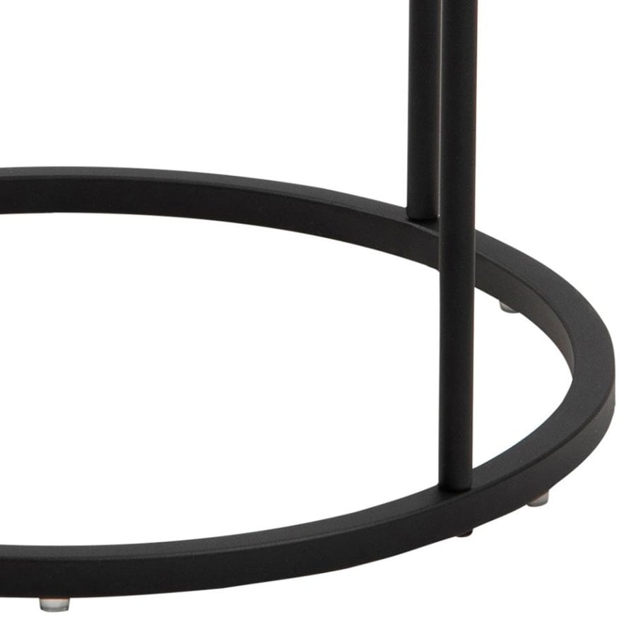Polo Natbord Hvid Mdf Stel Sort