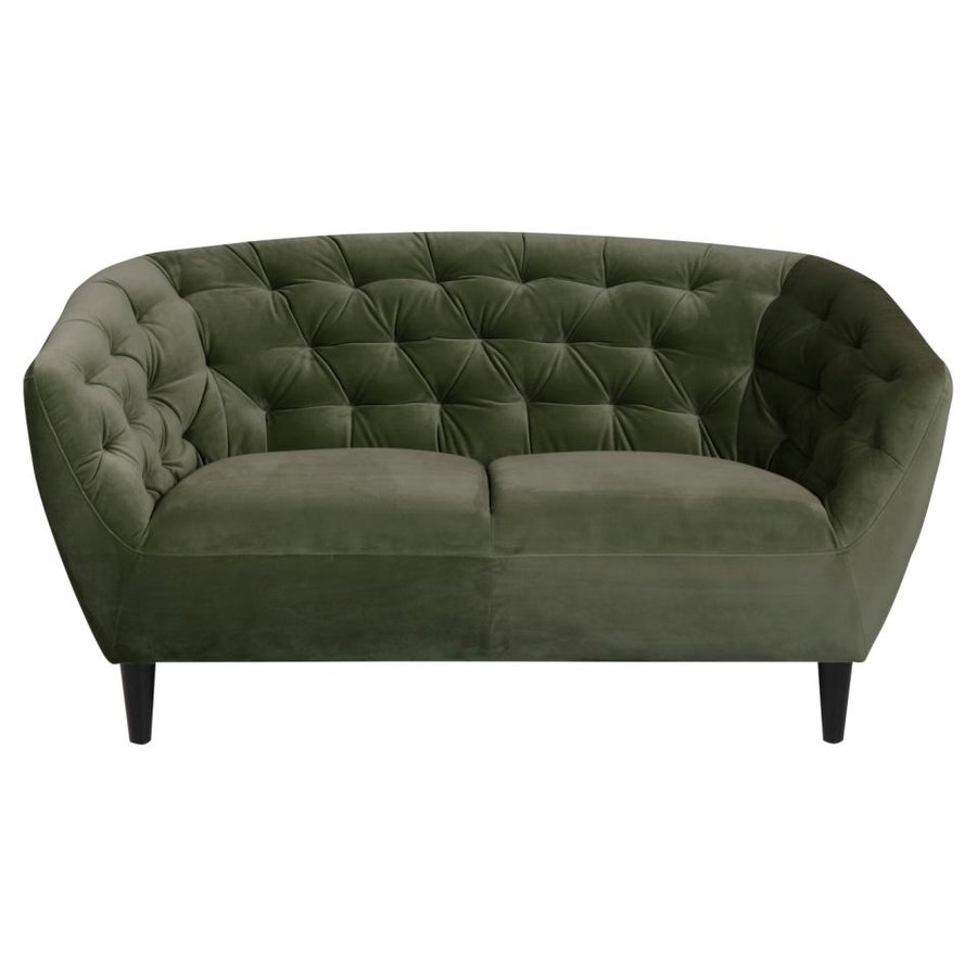 ria-2-personers-sofa-i-skovgrn-stof-stel-i-sort-gummitr-fra-actona-bdh-0000111295-3 Ria Personers Sofa Skovgrøn Stof Stel