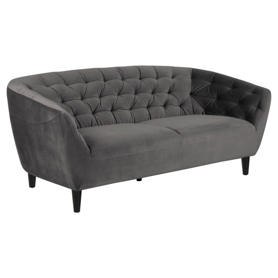Ria Personers Sofa Mørkegrå Stof Armlæn