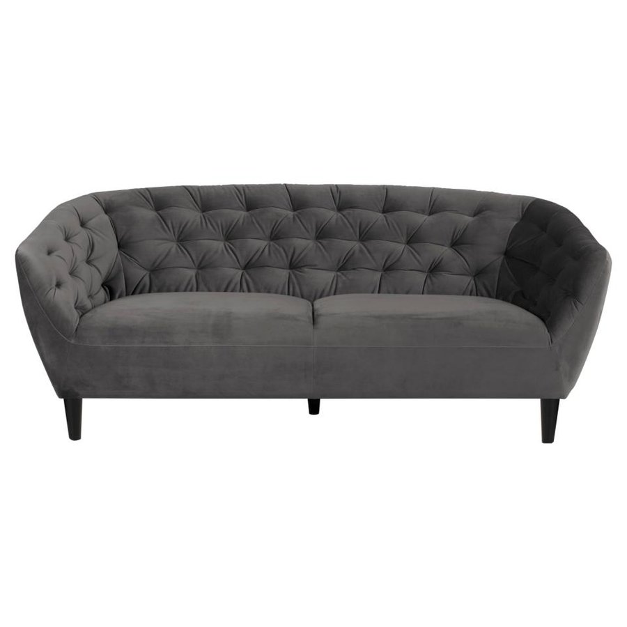 Ria Personers Sofa Mørkegrå Stof Armlæn