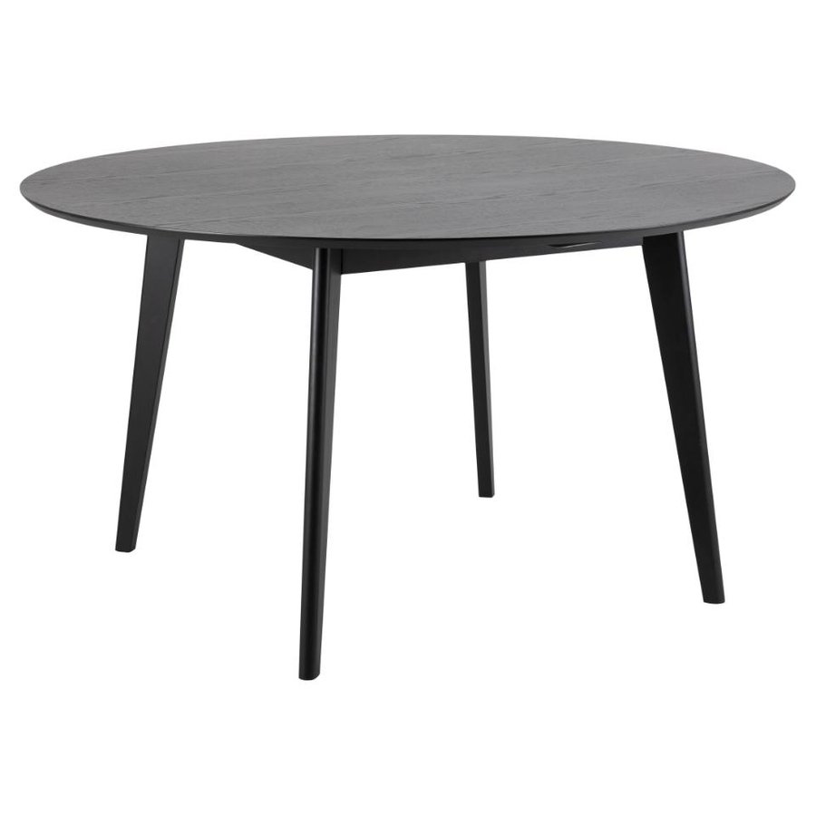Roxby Spisebord Sort Egetræ Stel Sort