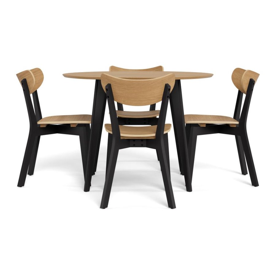 roxby-spisebordsst-med-roxby-spisebordsstole-i-eg-egetr-stel-i-sort-gu-H000025184-7 Roxby Spisebordssæt Roxby Spisebordsstole Eg Egetræ