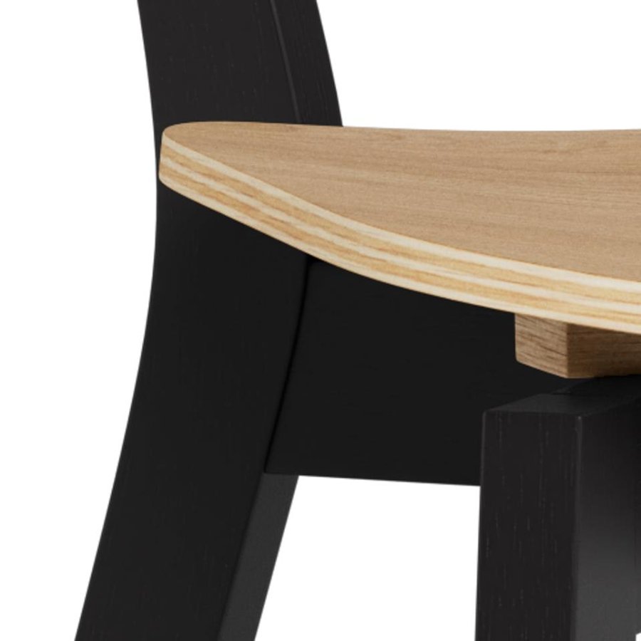 Roxby Spisebordsstol Eg Egefiner Stel Sort