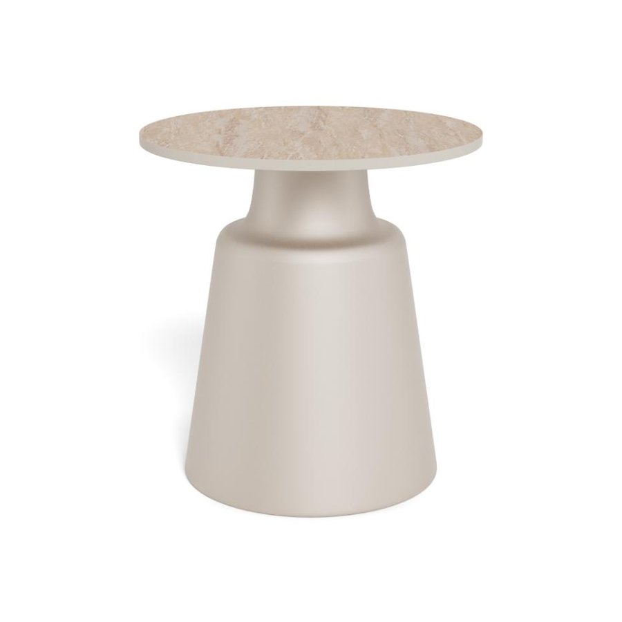 Santorini Sofabord Lys Beige Keramik Stel