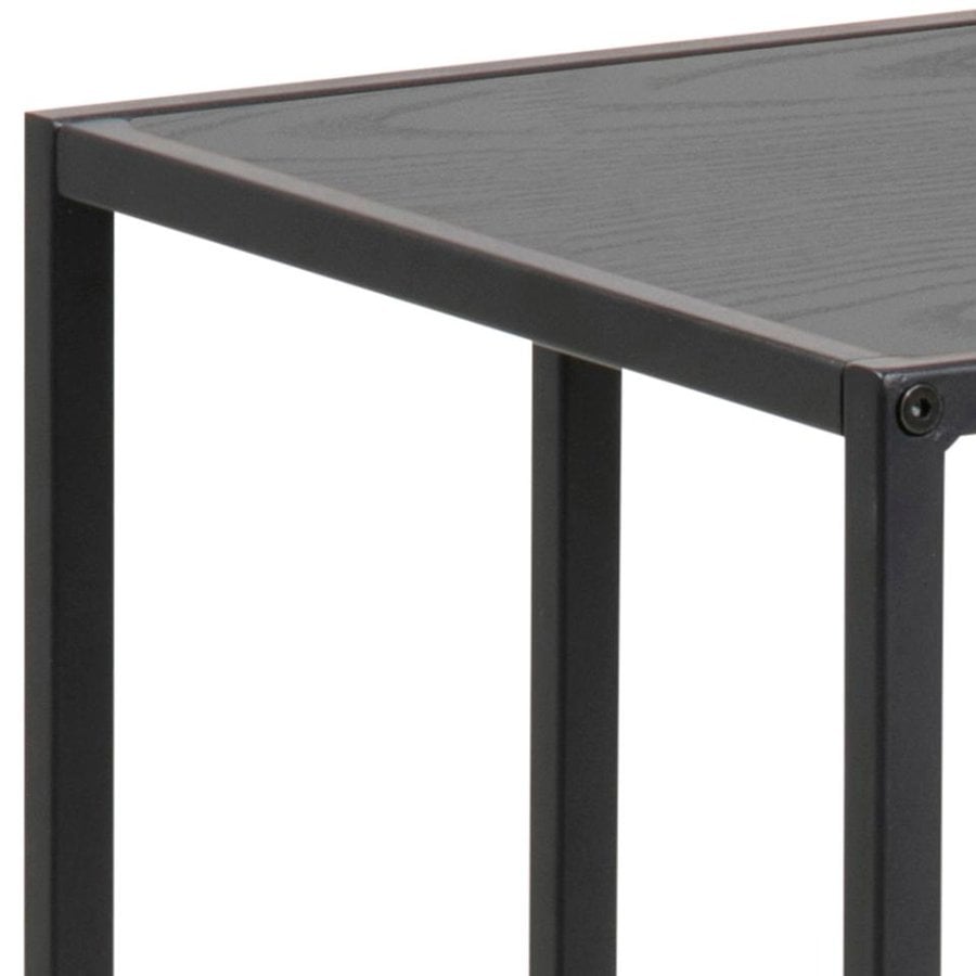 Seaford Hjørnebord Sort Ask Mdf Stel