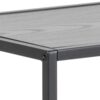 Seaford Konsolbord Sort Ask Melamin Hylder