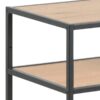 Seaford Konsolbord Vild Egetræ Stel Sort