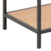 Seaford Konsolbord Vild Egetræ Stel Sort