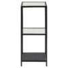 seaford-reol-i-sort-stl-2-hylder-i-klar-sort-glas-fra-actona-bdh-35x37-0000072126-3 Seaford Reol Sort Stål Hylder Klar