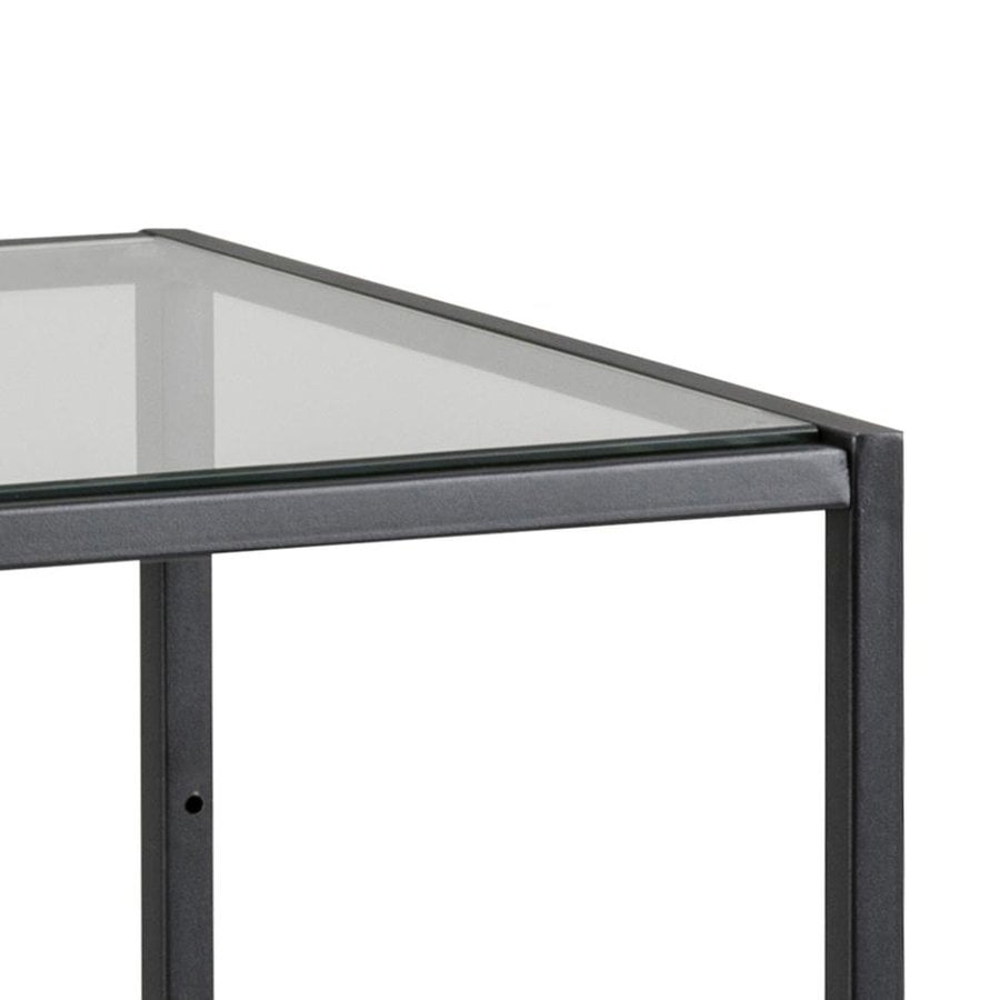 seaford-reol-i-sort-stl-2-hylder-i-klar-sort-glas-fra-actona-bdh-35x37-0000072126-5 Seaford Reol Sort Stål Hylder Klar